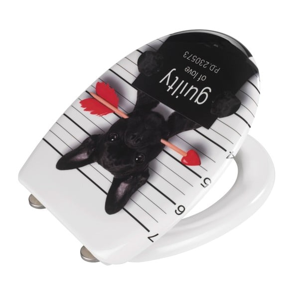 WC sedátko se snadným zavíráním Wenko Guilty Dog, 45 x 38 cm-image-2