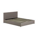 Hall polsterdatud kaheinimesevoodi koos panipaiga ja voodipõhjaga 180x200 cm Nahiri - Kave Home