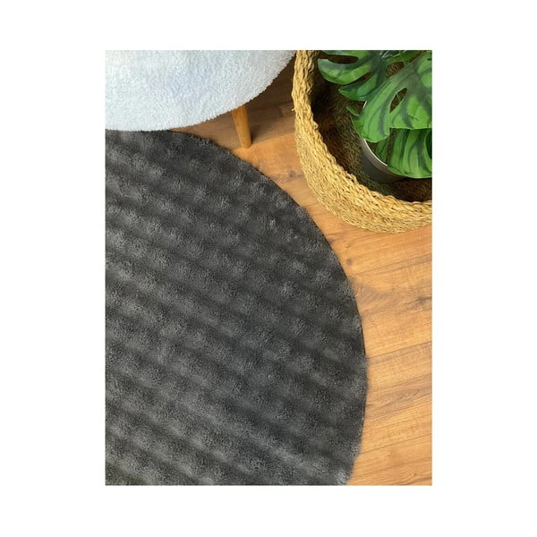 Antratsiitne pestav ümmargune vaip ø 200 cm Bubbly - Oyo Concept-image-3