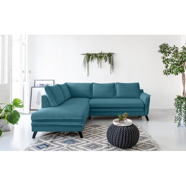 Türkiissinine nurgas diivanvoodi L, vasakpoolne nurk Charming Charlie - Miuform-image-1