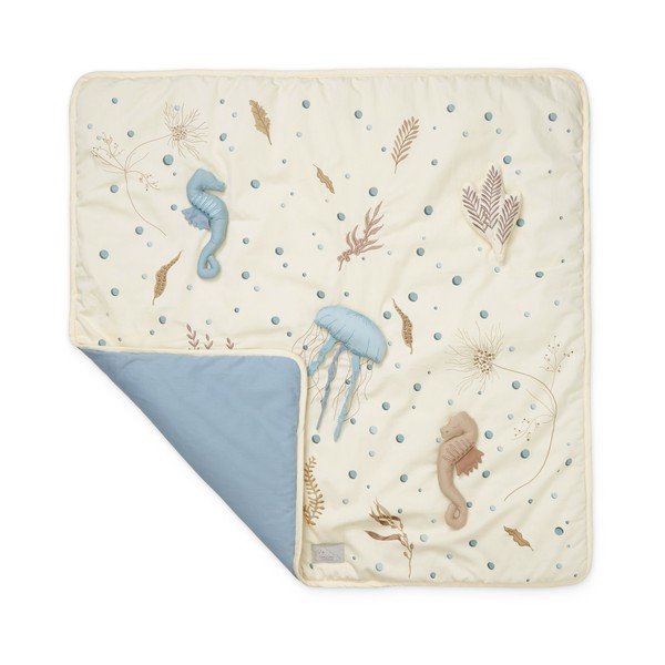 Helekollane laste mängumatt 80x80 cm Sea Garden - Cam Cam Copenhagen