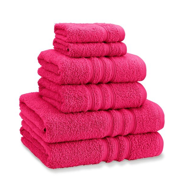 Tumeroosad froteerätikud ja vannirätikud 6-osalise komplektiga Zero Twist - Catherine Lansfield