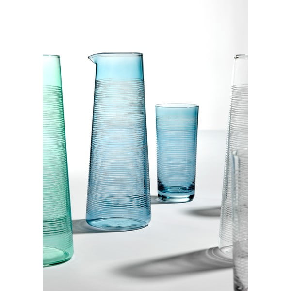 Sinisest klaasist dekanter 1,2 l Linear - Ladelle-image-1