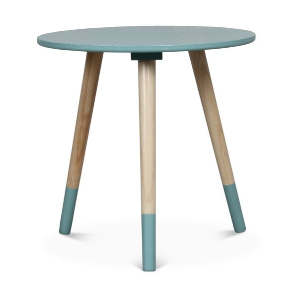 Modrý příruční stolek Opjet Paris Vick, ⌀ 40 cm
