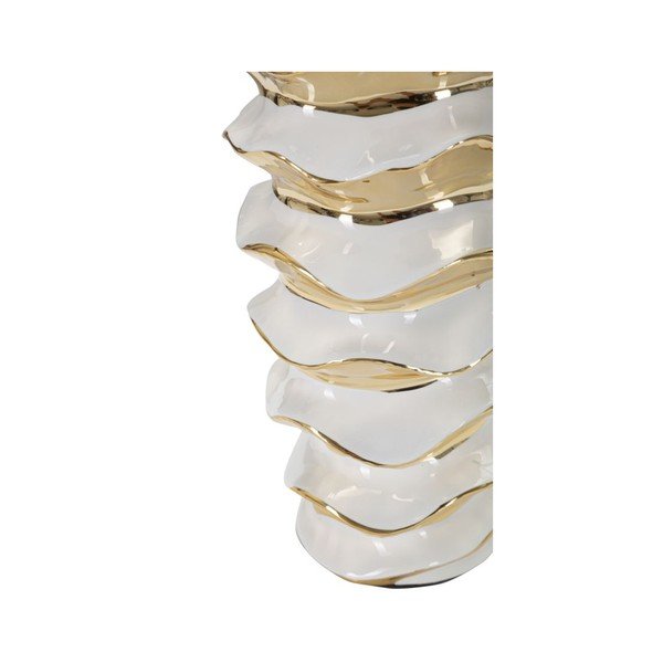 Valge/kuldne keraamiline laualamp tekstiilist varjuga (kõrgus 53 cm) Glam Space - Mauro Ferretti-image-2