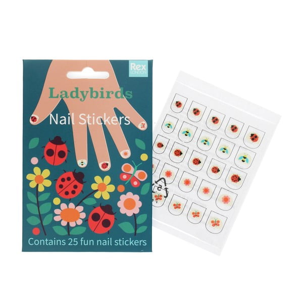 Loominguline komplekt Ladybird – Nail stickers - Rex London