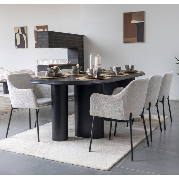 Saarespoonist lauaplaadiga söögilaud 100x220 cm Tirano - House Nordic-image-1