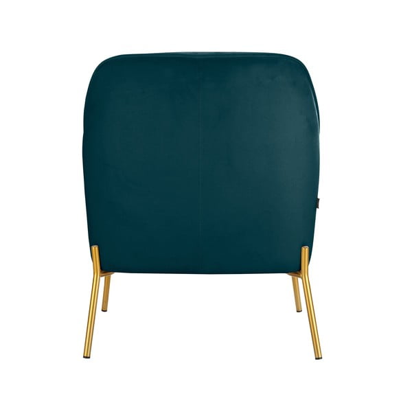 Roheline ja sinine sametist tugitool Runa - Støraa-image-2