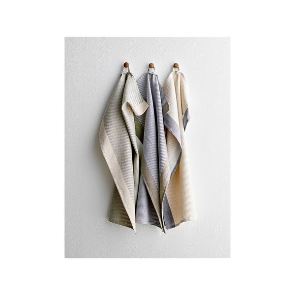 Puuvillane-linane käterätik 50x70 cm Statement Stripe – Södahl-image-2