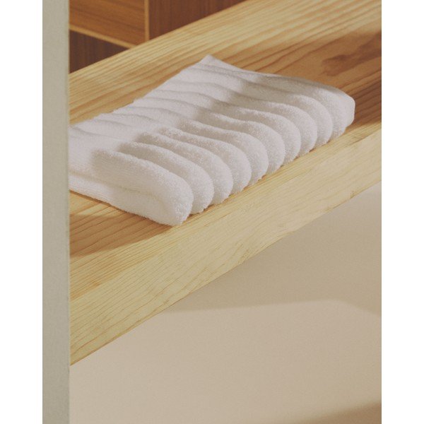 Valge puuvillane froteerätik 70x140 cm Navira - Kave Home-image-3