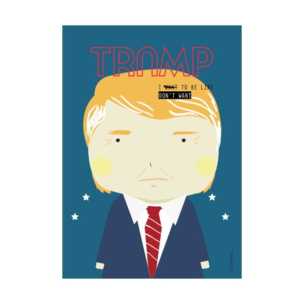 Plakát NiñaSilla Donald Trump, 21 x 42 cm
