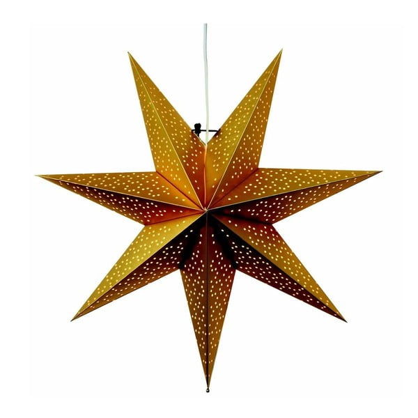 Závěsná svítící hvězda Best Season Dot Gold, 54 cm
