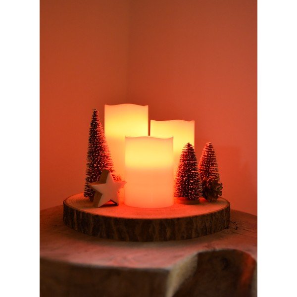 LED-küünlad 3tk komplektis (kõrgus 10 cm) - Hilight-image-1