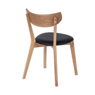 Tammepuust söögitool musta istmega Arch - Bonami Essentials