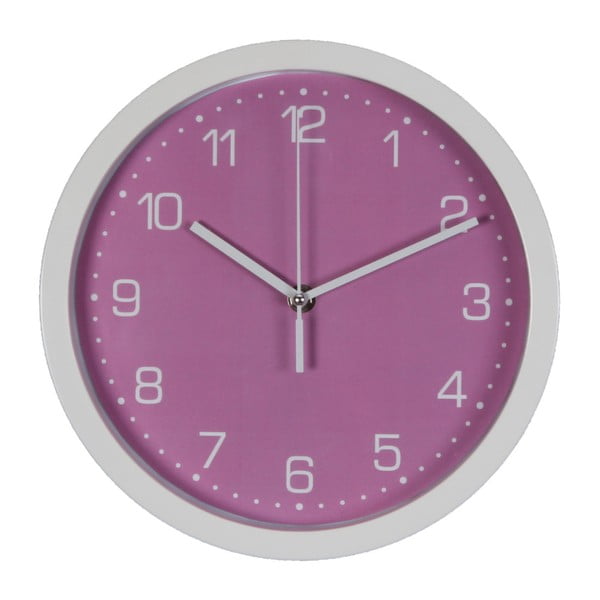 Fialové nástěnné hodiny Just 4 Kids Arabic Dial, ⌀ 26,5 cm
