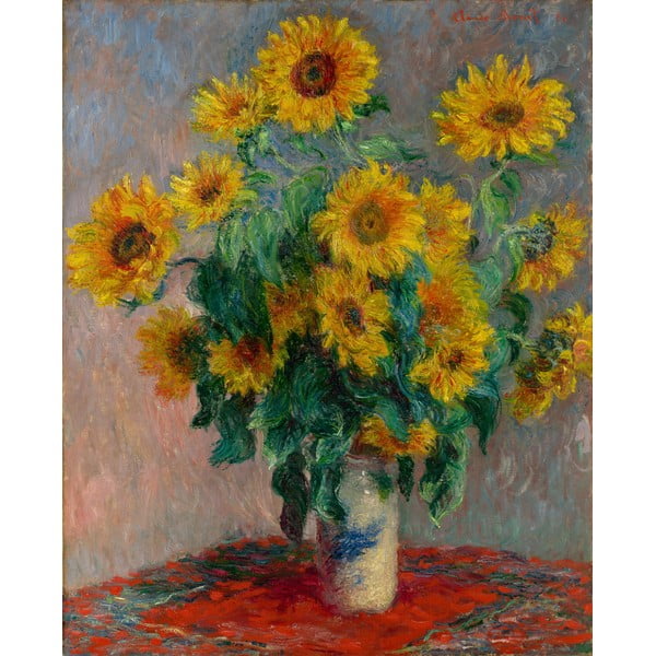 Maali reproduktsioon 40x50 cm Claude Monet - Bouquet of Sunflowers - Fedkolor