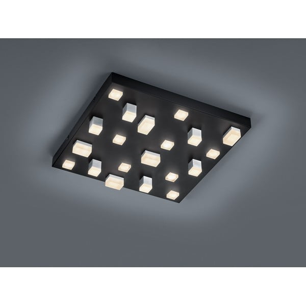 Must LED laevalgusti metallist varjuga 45x45 cm Civeto - CINQUE-image-1