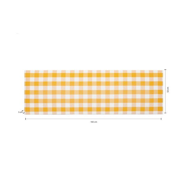 Kollane polsterdatud peatugi 165x52 cm Billie - Really Nice Things-image-4