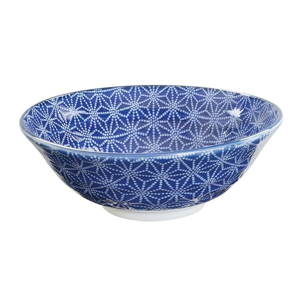 Modrá porcelánová mísa Tokyo Design Studio Star, ⌀ 21 cm