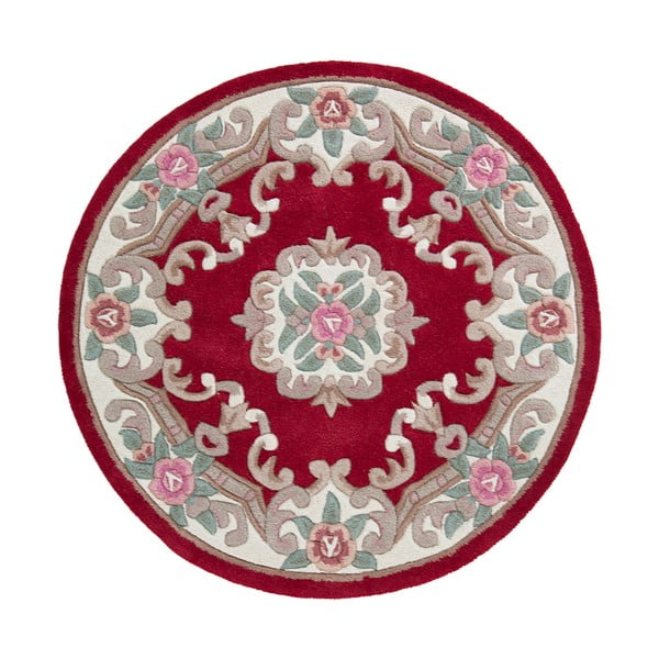 Punane villane ümmargune vaip ø 120 cm Aubusson - Flair Rugs