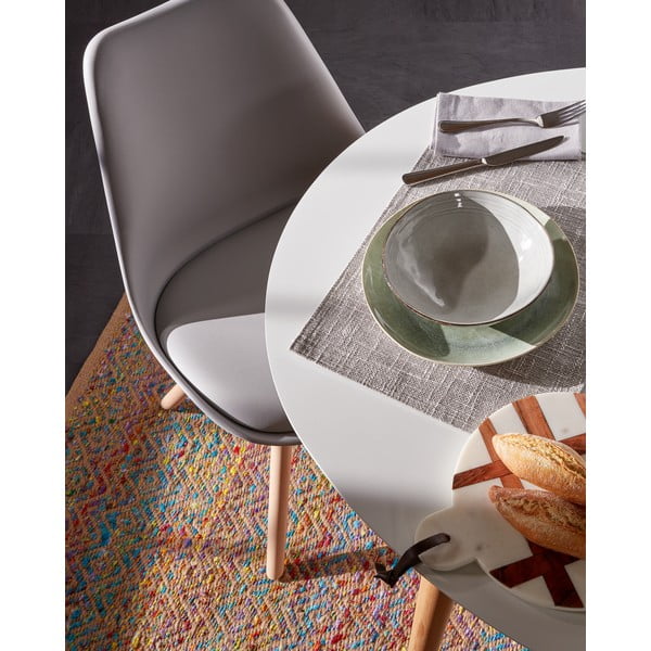 Valge kokkupandav söögilaud 90x120 cm Oqui – Kave Home-image-3