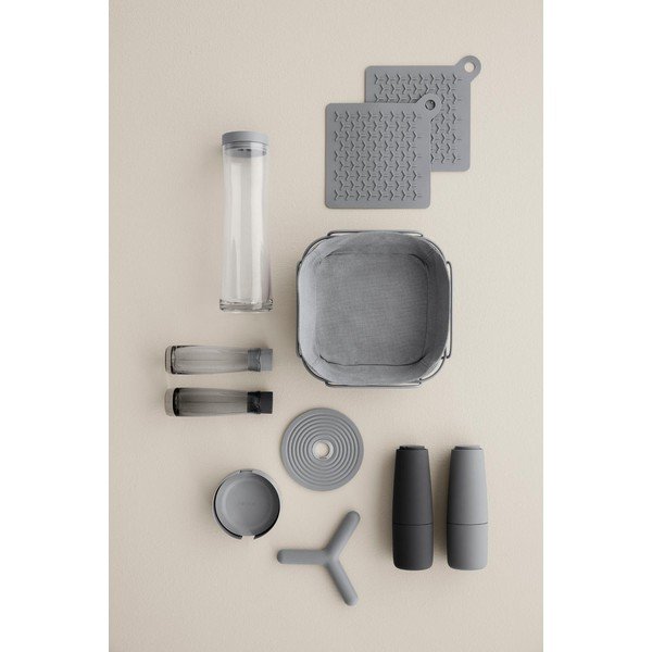 2 halli silikoonkattega äädika- ja õlipudelite komplekt - Blomus-image-2