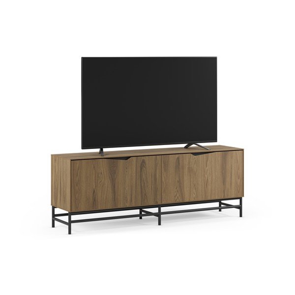 Must/naturaalne tammepuust televiisorialus 150x61x35 cm Aiden - Marckeric-image-2