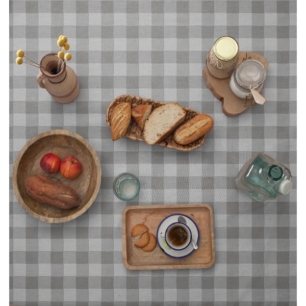 Lauakate Lino Grey Vichy, 140 x 200 cm - Really Nice Things-image-2