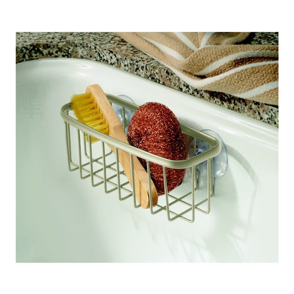 Přilnavý držák na houbičku do umyvadla iDesign-image-2