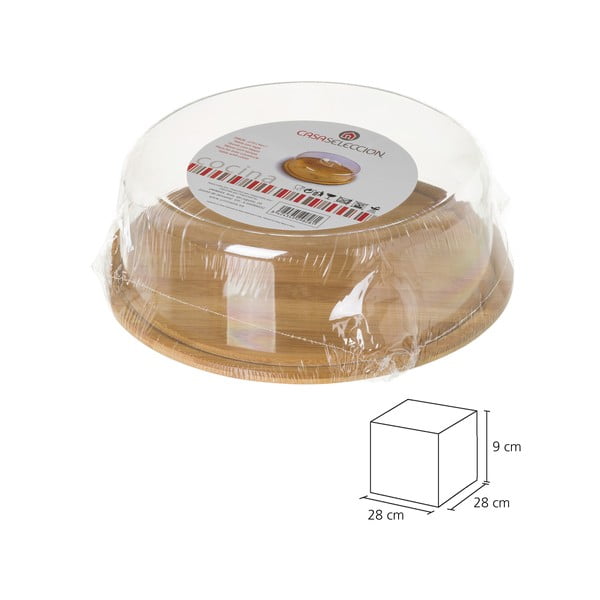 Ümmargune bambusest kandik kaanega Bambus - Casa Selección-image-4