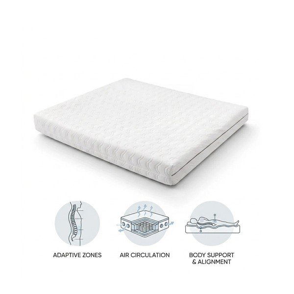 Keskmise kõvadusega termoreguleeriv vedrumadrats 90x200 cm Dream Essence - Bonami Essentials-image-2