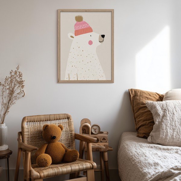 Laste pilt 30x40 cm White Bear - Styler-image-2