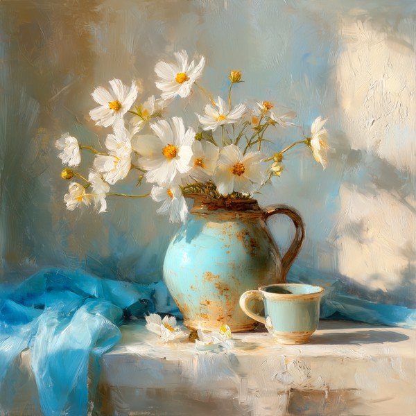 Trükitud pilt raamiga 70x70 cm Anemone - Styler