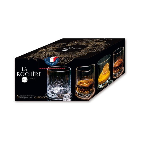 4 viskiklaasi komplektis, 340 ml Chicago - La Rochére-image-3