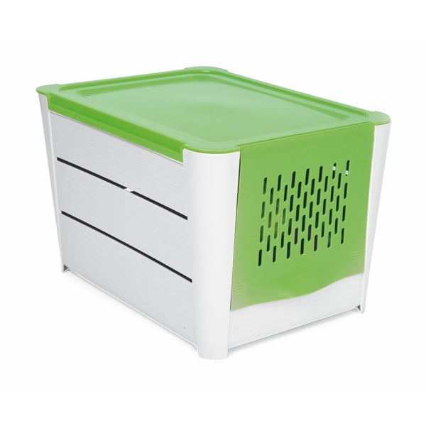 Valge ja roheline kartulite hoiukast - Snips