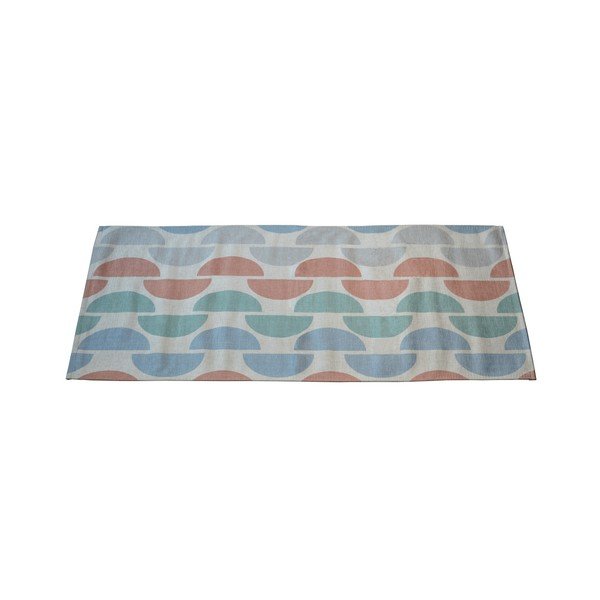 Šedo-modrý běhoun Floorita Halfmoon, 60 x 115 cm-image-1
