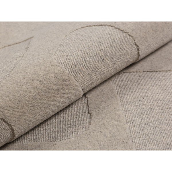 Hallikaspruun villane vaip 160x230 cm Archipelagio - Micadoni-image-1