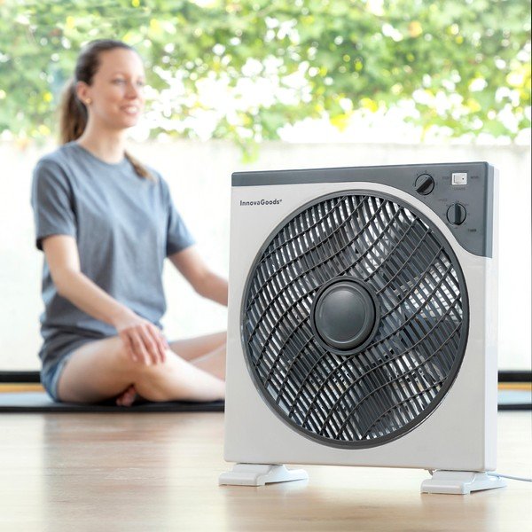 Valge põrandaventilaator, ø 30 cm - InnovaGoods-image-2