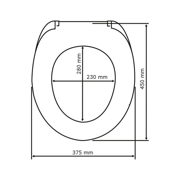 Helehall WC-istekene Premium, 45,2 x 37,6 cm, kergesti sulguv, helehall Ottana - Wenko-image-4