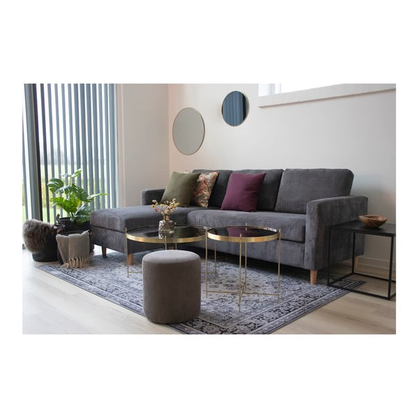 Ümmargune kuldse raamiga seinapeegel, ø 60 cm Jersey - House Nordic-image-2