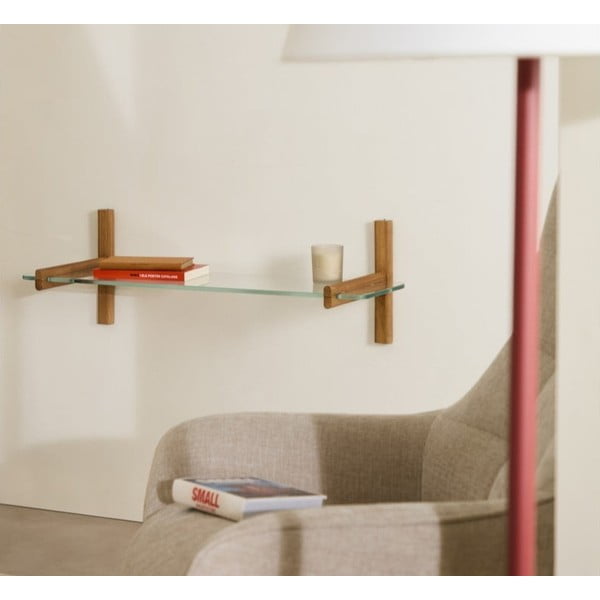 Klaasist komponent - riiul 110x1 cm Sitra - Kave Home-image-1