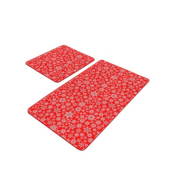 Punased vannitoamatid 2 tk 60x100 cm komplektis - Mila Home