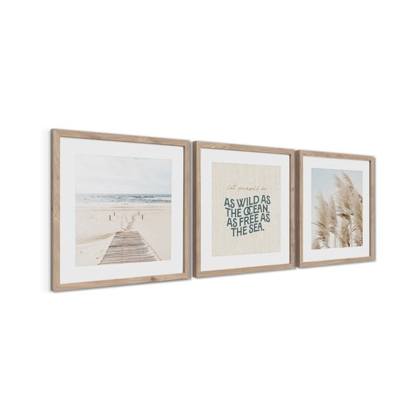 Maalid 3tk komplektis 30x40 cm Seaside - Styler-image-4