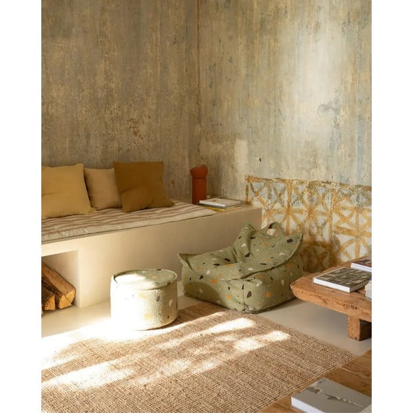 Roheline buklee/šenillkangast laste kott-tool Terrazzo Chair - Wigiwama-image-3