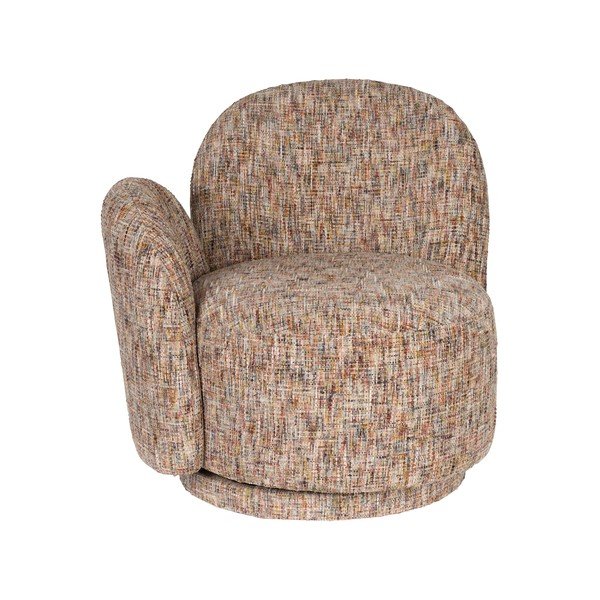 Beež pöörlev šenillist tugitool Rose - Dutchbone-image-2