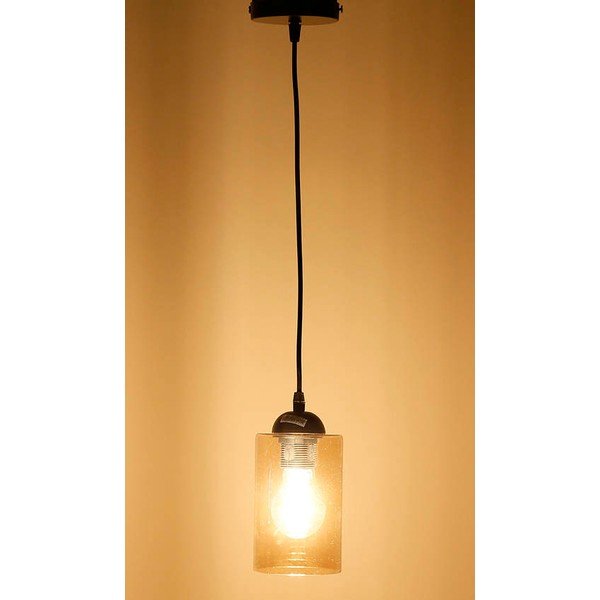 Must rippvalgusti klaasist lambivarjundiga ø 10 cm Bistro - Candellux Lighting-image-4