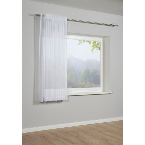 Valge kardin 175x450 cm Voile Uni - Gardinia-image-1
