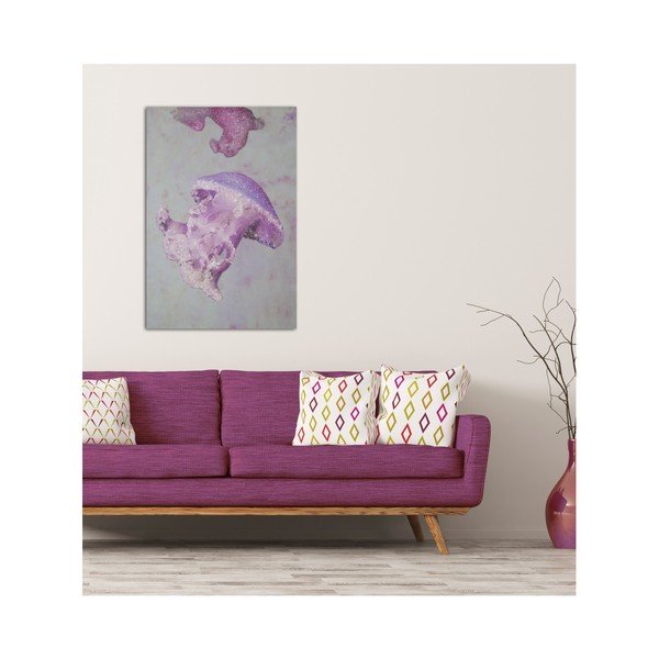 Ručně malovaný obraz v rámu z borovicového dřeva Mauro Ferretti Medusa Purple, 80 x 120 cm-image-4