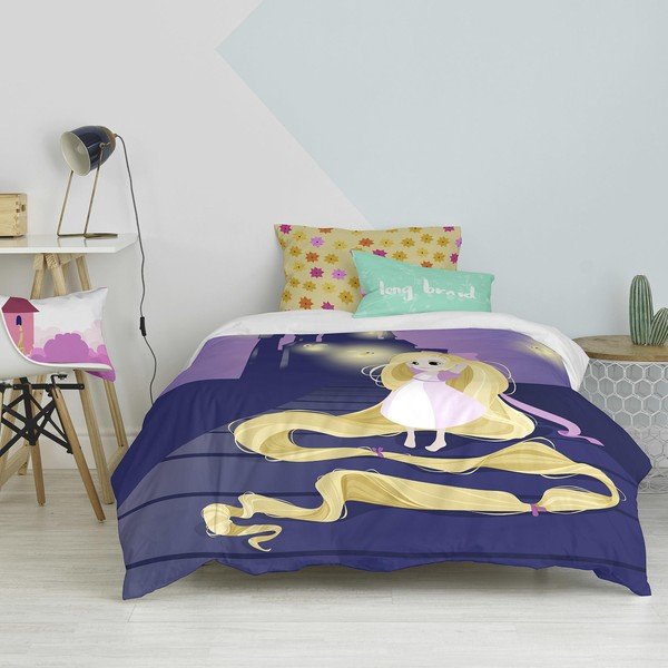 Laste puuvillane padi ja padi , 140 x 200 cm Long Braid - Mr. Fox-image-1