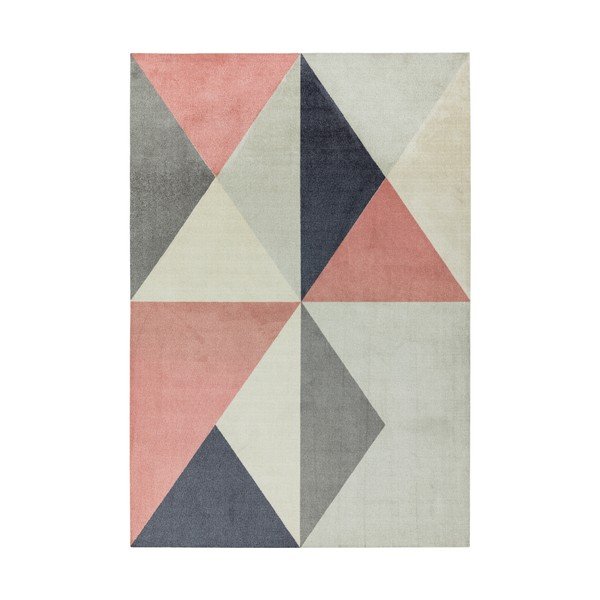 Růžovo-šedý koberec Asiatic Carpets Riley Carisso, 200 x 290 cm